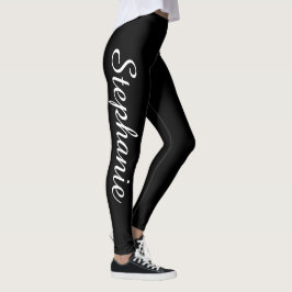 Leggings Personalizado Piernas en ejecución negras DIY Crea