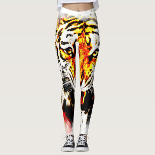 Leggings Personalizado Plantilla Tiger Diseño elegante mode