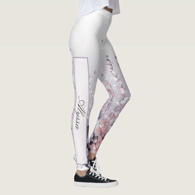 Leggings Personalizado Purple Mystical Wisteria Drift (Derecha)