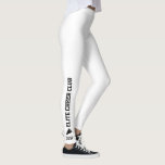 Leggings Personalizado que anima el monograma del nombre<br><div class="desc">Polainas de encargo impresionantes para usted o su club de la alegría/equipo enteros. Su nombre del equipo corre encima de las piernas y su monograma, nombre o número se coloca apenas sobre el tobillo y debajo de un megáfono. Usted puede cambiar el color de texto para hacer juego su uniforme/colores...</div>