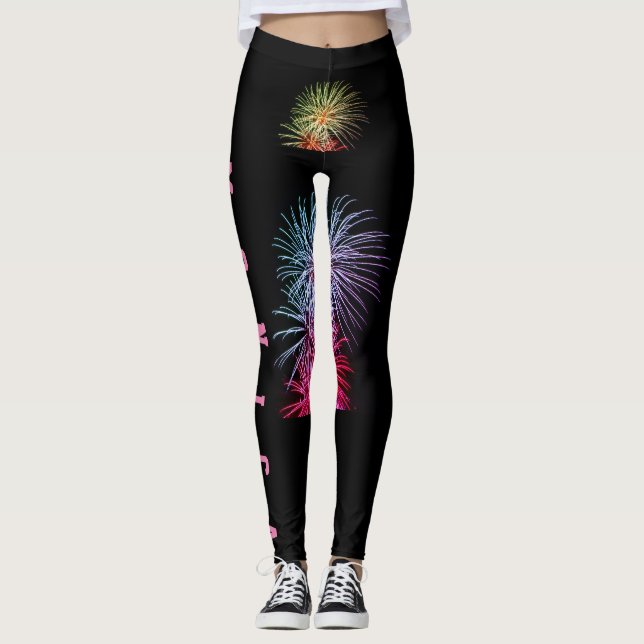 Leggings Personalizado Repetir nombre Separar sesión de ses (Anverso)