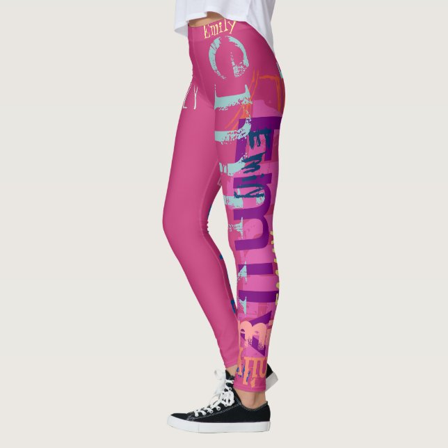 Leggings Personalizado repitiendo las polainas de las (Izquierda)