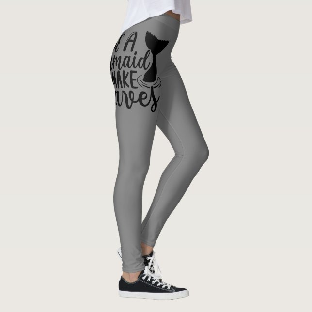 Leggings Personalizado Ser Sirenita y Hacer Ondas (Derecha)