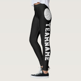 Leggings PERSONALIZADO Texto Compresión de voleibol Pants L