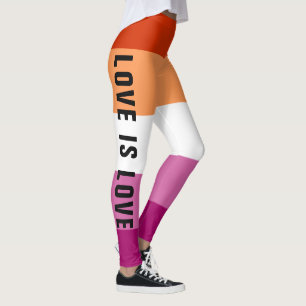 Leggings Personalizado Textos LGBT Bandera del Orgullo Lésb