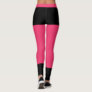 Leggings Personalizados Elegantes Rosa Caliente Acentuados