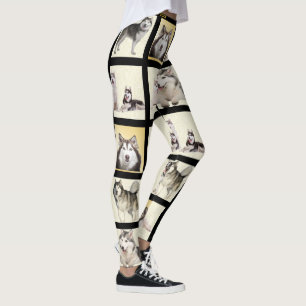 Leggings Personalizar de sus 7 Mascotas de plantillas de fo