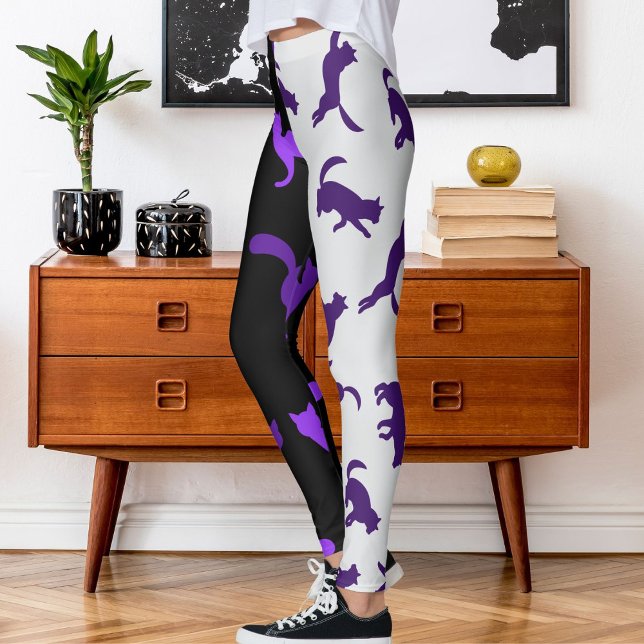 Leggings Personalizar Mascota fotográfico patrón gato negro (Subido por el creador)
