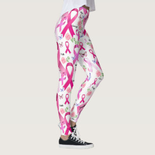 Leggings Personalizar palabras nombrar Cáncer de Mama Cint