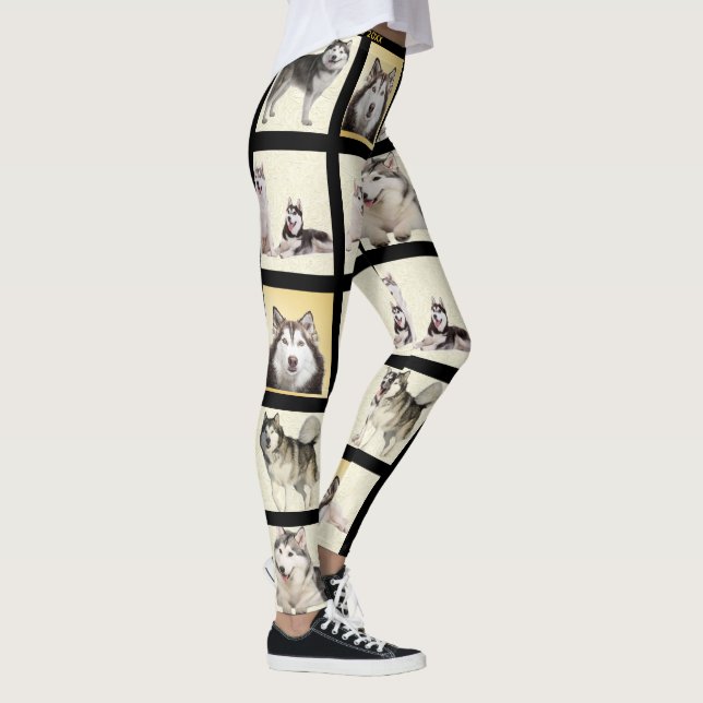 Leggings Personalizar Tu 7 Mascotas de plantilla de fotos N (Derecha)