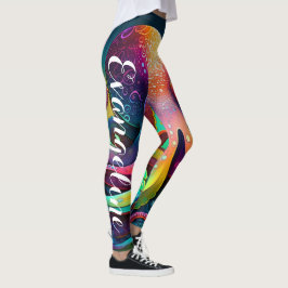 Leggings Personalizar tu propia leyenda de yoga con imagen 