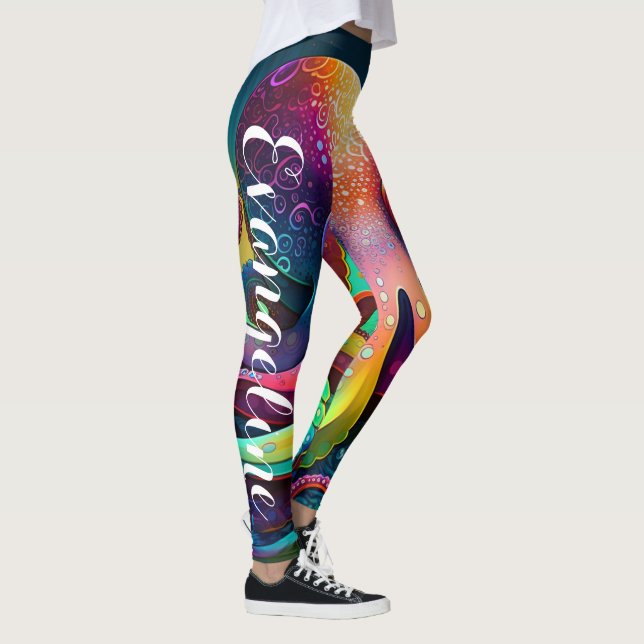 Leggings Personalizar tu propia leyenda de yoga con imagen  (Derecha)