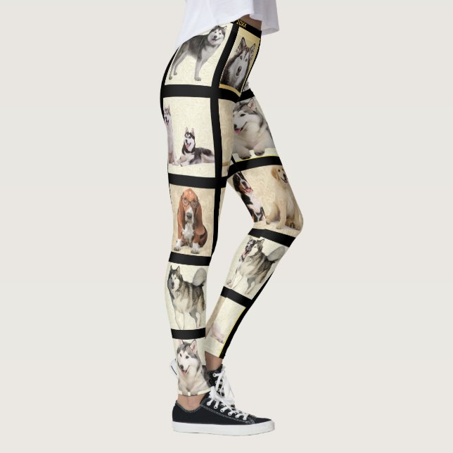 Leggings Personalizar tus 10 Mascotas de plantillas de foto (Derecha)