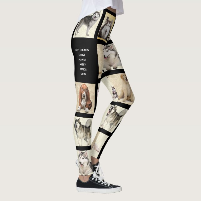 Leggings Personalizar tus 9 Mascotas de plantillas de fotos (Derecha)