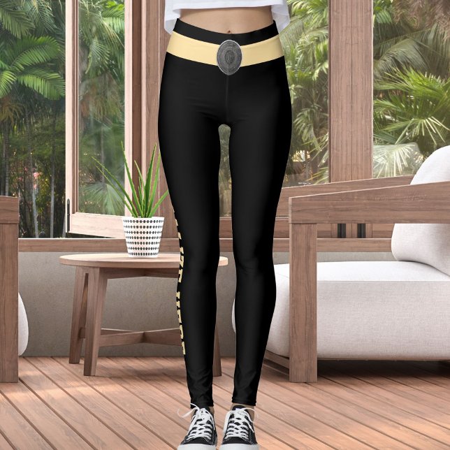 Leggings Personalized Black Beige Custom Made Pet Cat Lover (Subido por el creador)