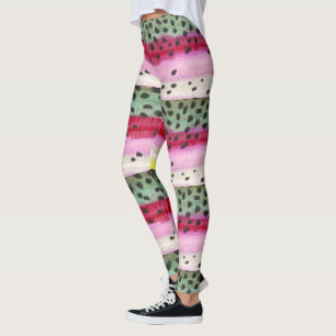 Leggings Pesca de la iquiología de la trucha arco iris