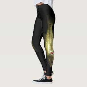Leggings Pesca de trasero Mujeres verdes negras