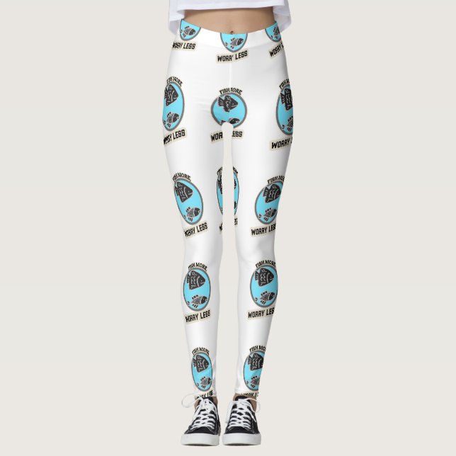 Leggings Pesca Más Preocúpate Menos (Anverso)