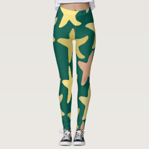 Leggings Pescado de estrella moderna lindo Ejercicio náutic
