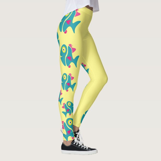 Leggings Pescado divertido y elegante (Derecha)