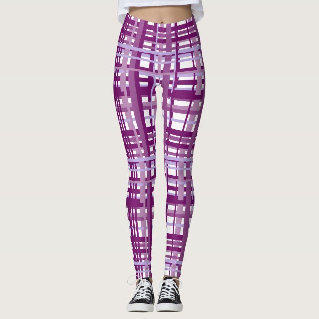 Leggings Pescadores de yoga morados (Anverso)