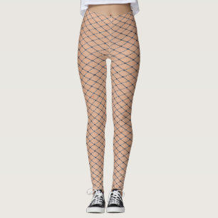 Leggings Pescadores Tejidos De Plata Con Textura De Piel