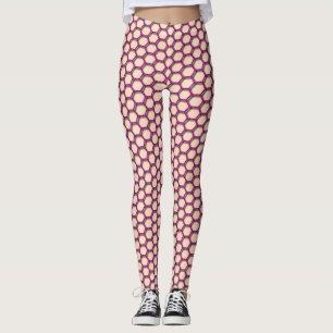 Leggings Pescados Hexagonales rosas