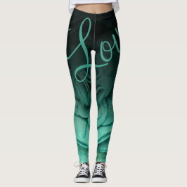 Leggings Petales Verde azulados