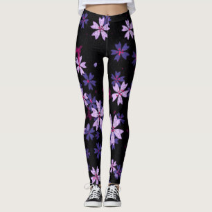 Leggings Pétalos de flor abstractos