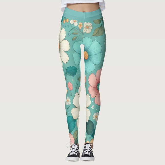 Leggings Pétalos de Pastel (Anverso)
