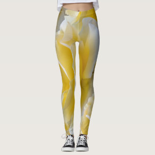 Leggings Pétalos de rosa amarillo