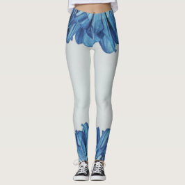Leggings pétalos de rosa azules