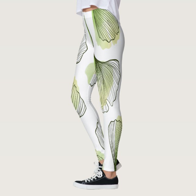 Leggings Pétalos verdes (Izquierda)