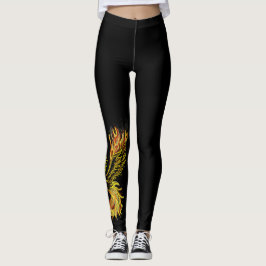 Leggings Phoenix que sube de las polainas de la pierna