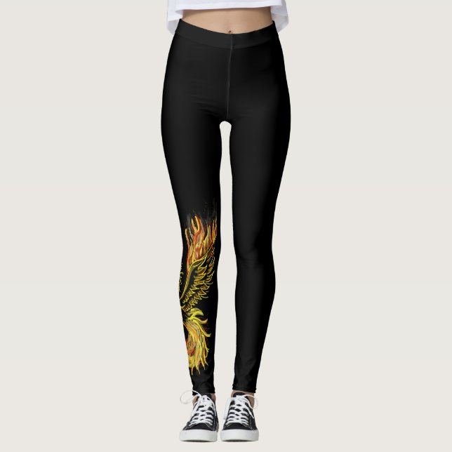 Leggings Phoenix que sube de las polainas de la pierna (Anverso)