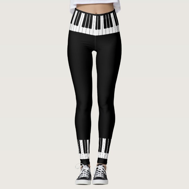 Leggings Piano Keys Pianist (Anverso)