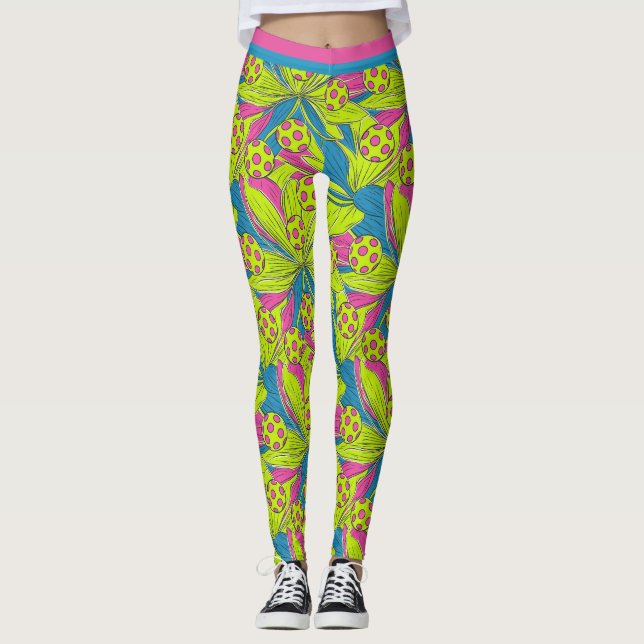 Leggings Pickleball Party Legs (Anverso)