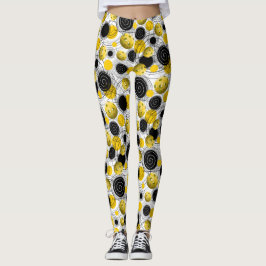 Leggings Pickleballs amarillo de oro - polainas