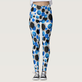 Leggings Pickleballs azul - polainas