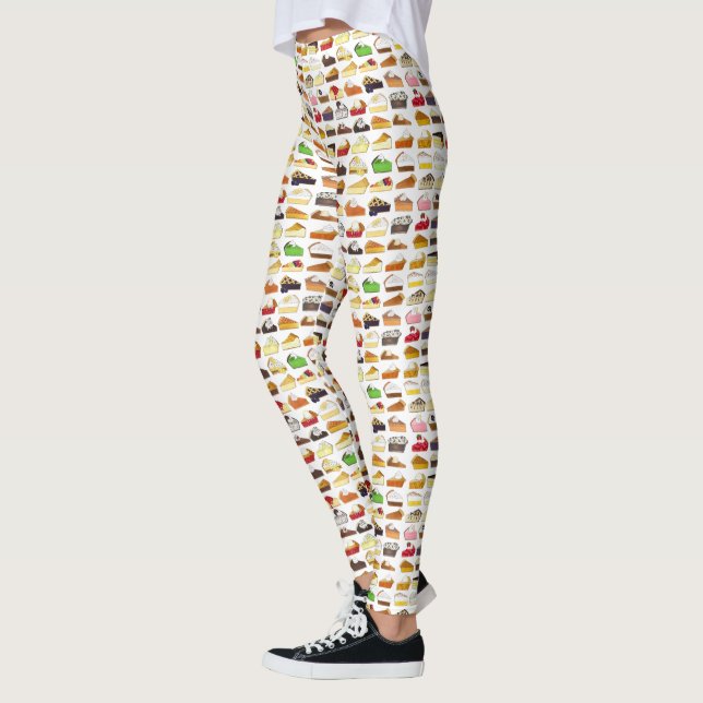 Leggings Pie Social Pi Day Slices Bake Sale Dessere Food (Izquierda)