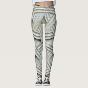 Leggings Piedra cristiana tallando patrón antiguo