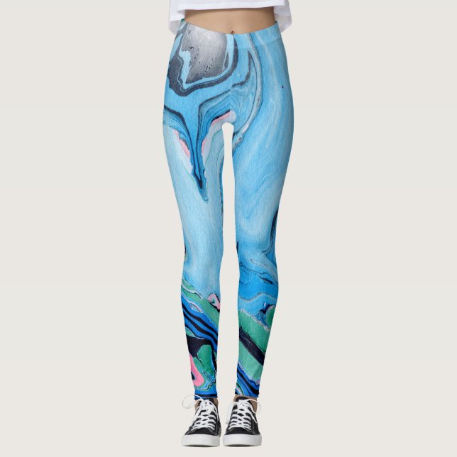 Leggings Piedra de mármol multicolor (Anverso)