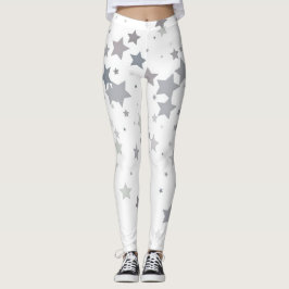 Leggings Piedra lumbar lumbar de estrella azul gris