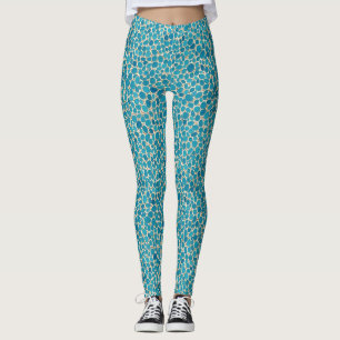 Leggings Piedras Azules Pastel de Moda Naturaleza Zen Acuar