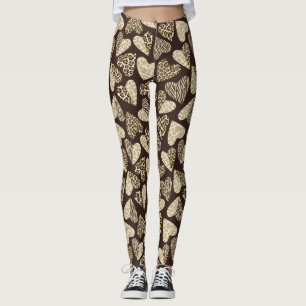 Leggings Piel animal con los corazones