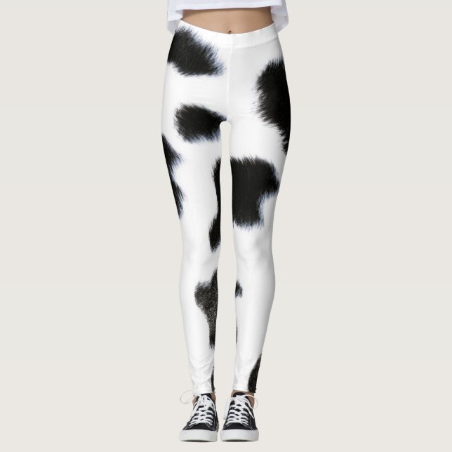 Leggings Piel de gato negra y blanca (Anverso)