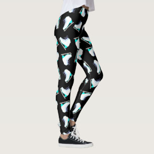 Leggings Piel de hielo Figura Azul Patinaje Negro