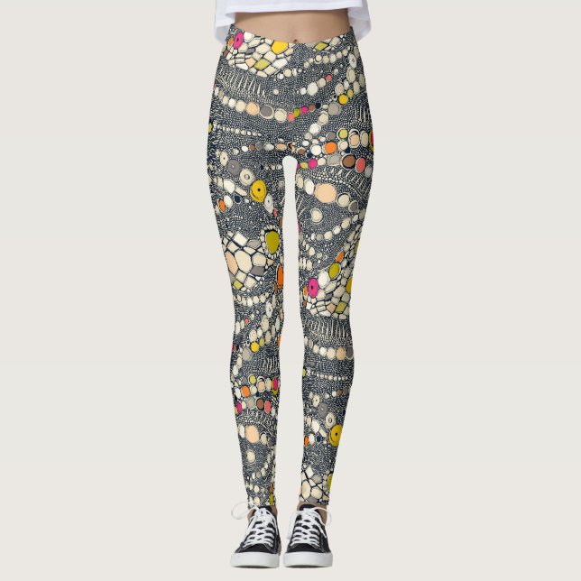 Leggings piel de iguana indigo pop (Anverso)
