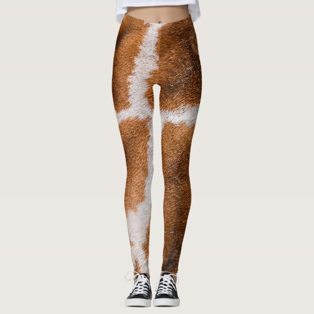 Leggings Piel de jirafa: Textura animal realista (Anverso)