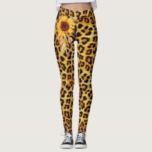 LEGGINGS PIEL DE LEOPARDO IMPRESO CON FLORES